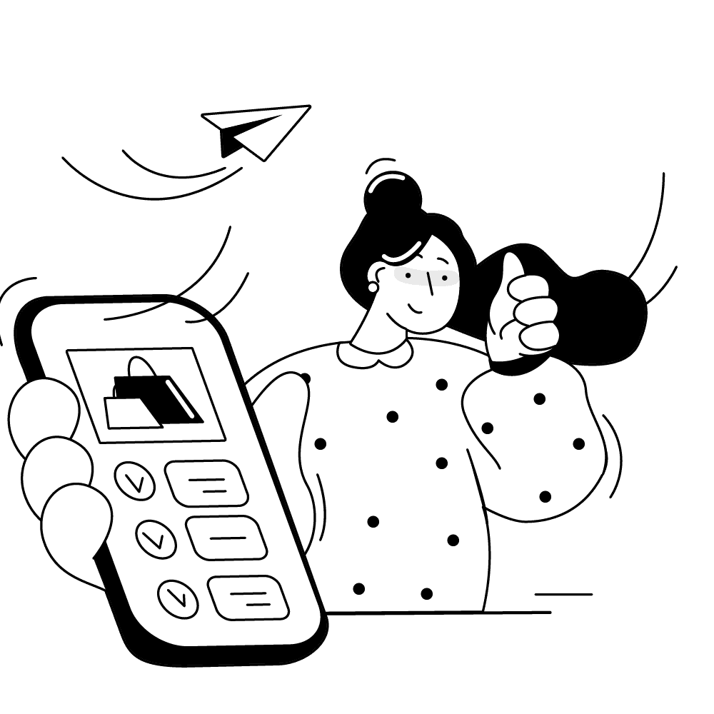 Illustration of online pension advice service